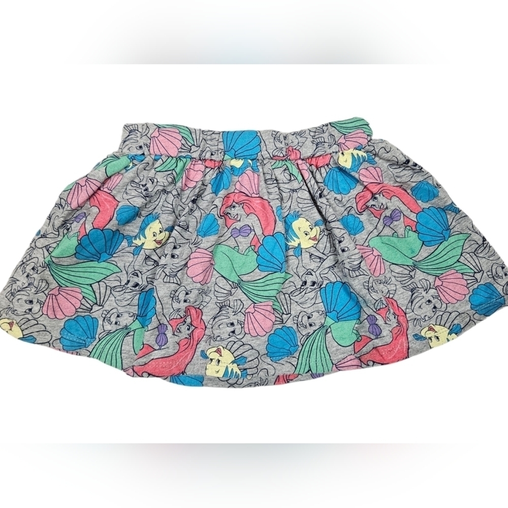 Disney Little Mermaid Ariel & Flounder Skort Size XS 4/5 Girls‎